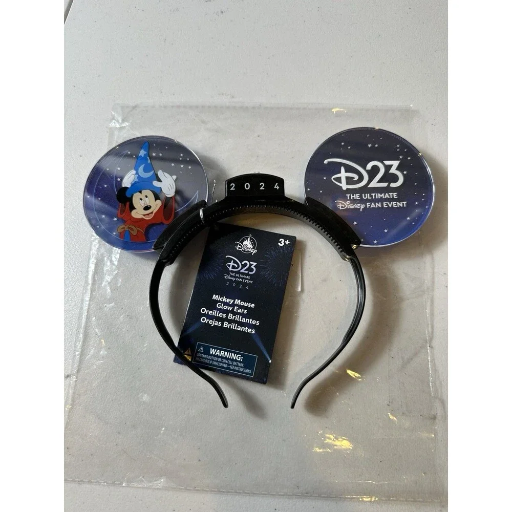 Disney D23 Expo 2024 Mickey Mouse Glow Ears Light Up New